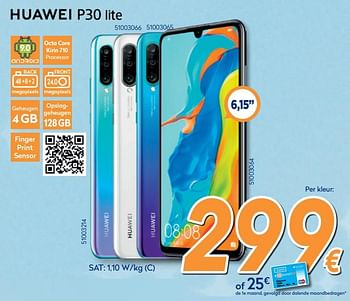Promoties Huawei p30 lite - Huawei - Geldig van 03/12/2019 tot 31/12/2019 bij Krefel