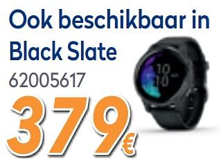 Promoties Garmin smartwatch venu black slate - Garmin - Geldig van 03/12/2019 tot 31/12/2019 bij Krefel