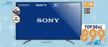 Promoties Sony uhd tv kd-55xg8599 - Sony - Geldig van 03/12/2019 tot 31/12/2019 bij Krefel