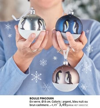 Promotions Boule pingouin - Produit maison - BricoPlanit - Valide de 04/12/2019 à 30/12/2019 chez BricoPlanit