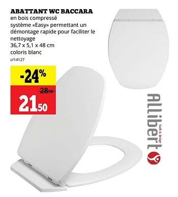 Allibert Baccara abattant WC blanc