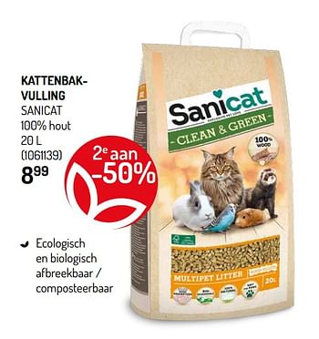 Promoties Kattenbakvulling sanicat - Sanicat - Geldig van 27/11/2019 tot 08/12/2019 bij Oh'Green