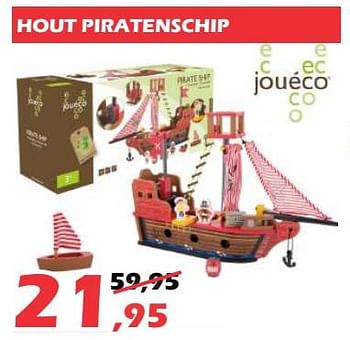 Promoties Hout piratenschip - Jouéco - Geldig van 15/11/2019 tot 24/12/2019 bij Itek