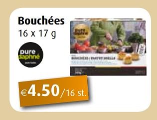 Promoties Bouchées - pure daphne - Geldig van 25/11/2019 tot 31/12/2019 bij Aronde