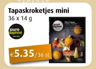 Promoties Tapaskroketjes mini - pure daphne - Geldig van 25/11/2019 tot 31/12/2019 bij Aronde