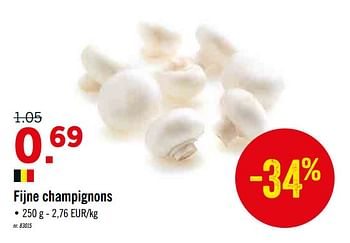 Promoties Fijne champignons - Huismerk - Lidl - Geldig van 09/12/2019 tot 14/12/2019 bij Lidl