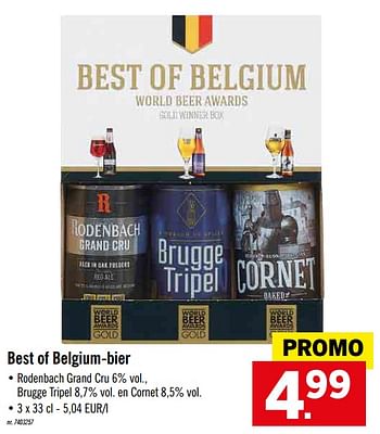 Promoties Best of belgium-bier - Huismerk - Lidl - Geldig van 09/12/2019 tot 14/12/2019 bij Lidl