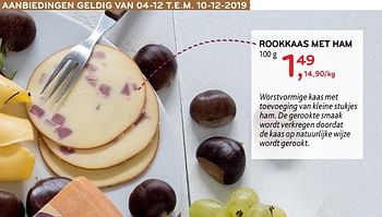 Promoties Rookkaas met ham - Huismerk - Alvo - Geldig van 04/12/2019 tot 10/12/2019 bij Alvo