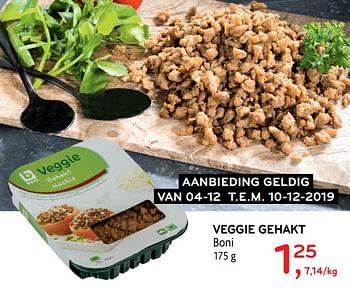 Promoties Veggie gehakt boni - Boni - Geldig van 04/12/2019 tot 10/12/2019 bij Alvo