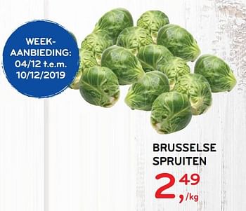 Promoties Brusselse spruiten - Huismerk - Alvo - Geldig van 04/12/2019 tot 10/12/2019 bij Alvo