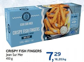 Promoties Crispy fish fingers jean sur mer - Jean sur mer - Geldig van 04/12/2019 tot 17/12/2019 bij Alvo