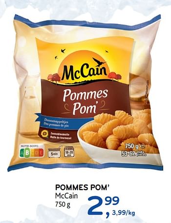 Promoties Pommes pom` mccain - Mc Cain - Geldig van 04/12/2019 tot 17/12/2019 bij Alvo