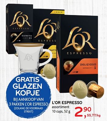 Promoties L`or espresso assortiment - Douwe Egberts - Geldig van 04/12/2019 tot 17/12/2019 bij Alvo