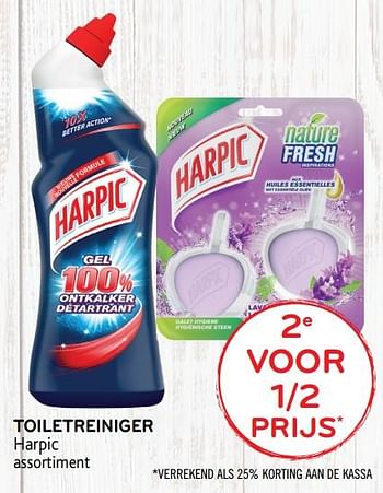 Promoties 2e voor 1-2 prijs toiletreiniger harpic - Harpic - Geldig van 04/12/2019 tot 17/12/2019 bij Alvo