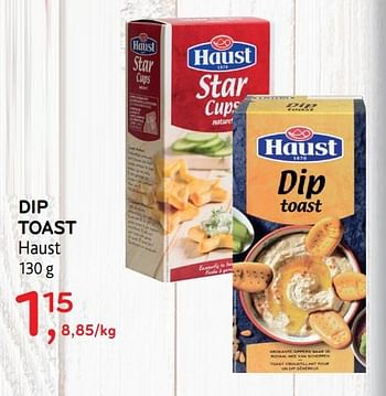 Promoties Dip toast haust - Haust - Geldig van 04/12/2019 tot 17/12/2019 bij Alvo