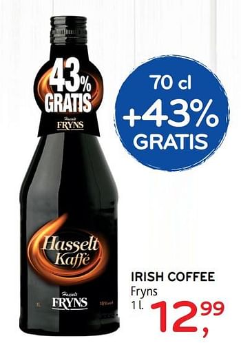 Promoties Irish coffee fryns - Fryns - Geldig van 04/12/2019 tot 17/12/2019 bij Alvo