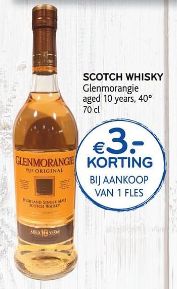 Promoties Scotch whisky glenmorangie - Glenmorangie - Geldig van 04/12/2019 tot 17/12/2019 bij Alvo