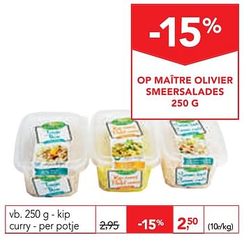 Promoties Kip curry - Maitre Olivier - Geldig van 04/12/2019 tot 17/12/2019 bij Makro