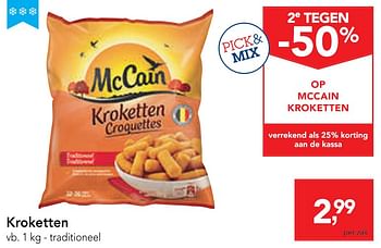 Promotions Kroketten traditioneel - Mc Cain - Valide de 04/12/2019 à 17/12/2019 chez Makro