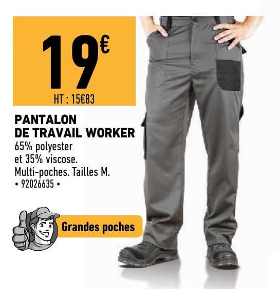 Brico pantalon de discount travail