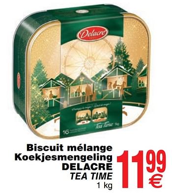 Promoties Biscuit mélange koekjesmengeling delacre tea time - Delacre - Geldig van 03/12/2019 tot 09/12/2019 bij Cora