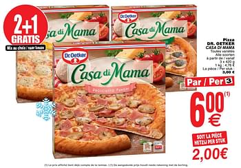 Promoties Pizza dr. oetker casa di mama - Dr. Oetker - Geldig van 03/12/2019 tot 09/12/2019 bij Cora