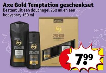 Promoties Axe gold temptation geschenkset - Axe - Geldig van 03/12/2019 tot 08/12/2019 bij Kruidvat