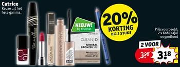 Promoties Kohl kajal oogpotlood - Catrice - Geldig van 03/12/2019 tot 08/12/2019 bij Kruidvat