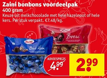 Promoties Zaini bonbons voordeelpak - Zaini - Geldig van 03/12/2019 tot 08/12/2019 bij Kruidvat