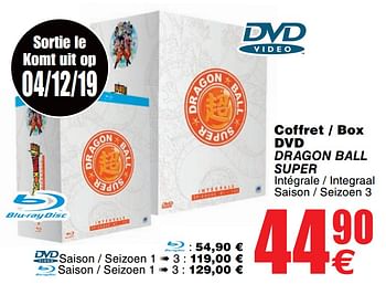 Promoties Coffret - box dvd dragon ball super - Huismerk - Cora - Geldig van 03/12/2019 tot 16/12/2019 bij Cora
