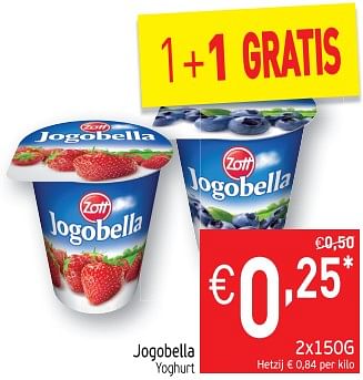 Promoties Jogobella yoghurt - Jogobella - Geldig van 03/12/2019 tot 09/12/2019 bij Intermarche