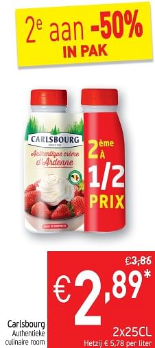 Promoties Carlsbourg authentieke culinaire room - Carlsbourg - Geldig van 03/12/2019 tot 09/12/2019 bij Intermarche