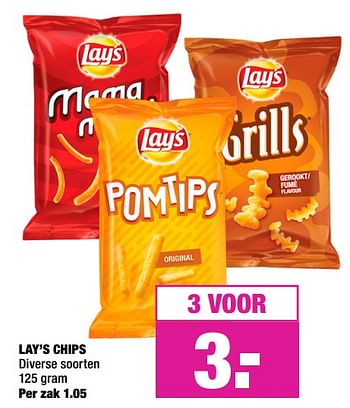 Promoties Lay`s chips - Lay's - Geldig van 02/12/2019 tot 15/12/2019 bij Big Bazar