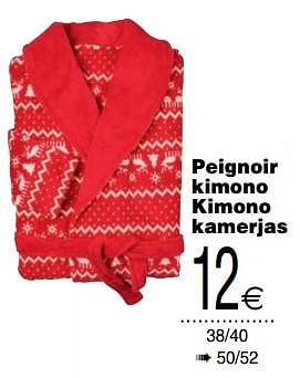 Promoties Peignoir kimono kimono kamerjas - Huismerk - Cora - Geldig van 03/12/2019 tot 16/12/2019 bij Cora