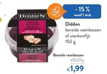 Promoties Didden bereide veenbessen - Didden - Geldig van 04/12/2019 tot 12/12/2019 bij OKay