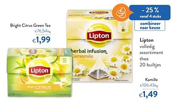 Promoties Lipton volledig assortiment thee - Lipton - Geldig van 04/12/2019 tot 12/12/2019 bij OKay
