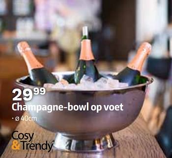 Promoties Champagne-bowl op voet - Cosy & Trendy - Geldig van 02/12/2019 tot 31/12/2019 bij ShopWillems