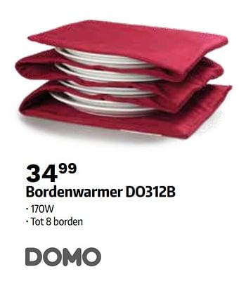 Promoties Domo bordenwarmer do312b - Domo elektro - Geldig van 02/12/2019 tot 31/12/2019 bij ShopWillems
