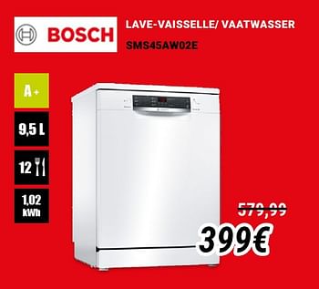 Promoties Bosch lave-vaisselle- vaatwasser sms45aw02e - Bosch - Geldig van 01/12/2019 tot 31/12/2019 bij Direct Electro