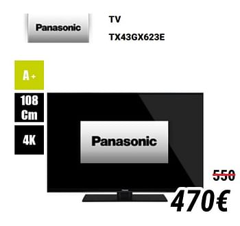 Promoties Panasonic tv tx50gx830e - Panasonic - Geldig van 01/12/2019 tot 31/12/2019 bij Direct Electro