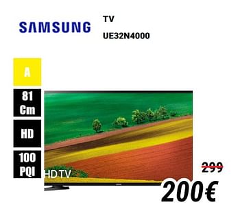 Promoties Samsung tv ue32n4000 - Samsung - Geldig van 01/12/2019 tot 31/12/2019 bij Direct Electro