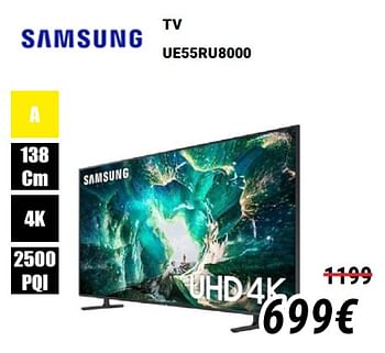 Promoties Samsung tv ue55ru8000 - Samsung - Geldig van 01/12/2019 tot 31/12/2019 bij Direct Electro