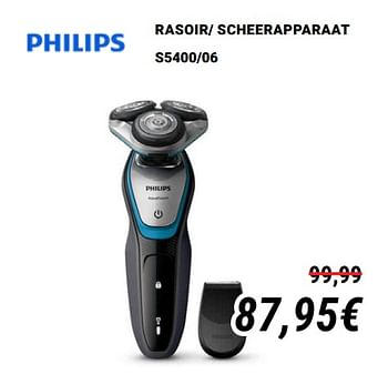Promoties Philips rasoir- scheerapparaat s5400-06 - Philips - Geldig van 01/12/2019 tot 31/12/2019 bij Direct Electro