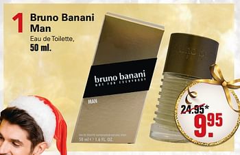 Promoties Bruno banani man eau de toilette - Bruno Banani - Geldig van 04/12/2019 tot 28/12/2019 bij De Online Drogist