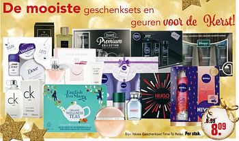 Promoties Nivea geschenkset time to relax - Nivea - Geldig van 04/12/2019 tot 28/12/2019 bij De Online Drogist