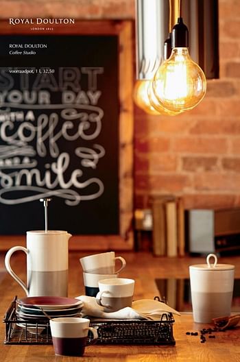 Promoties Royal doulton coffee studio voorraadpot - Royal Doulton - Geldig van 25/11/2019 tot 31/01/2020 bij De Bijenkorf