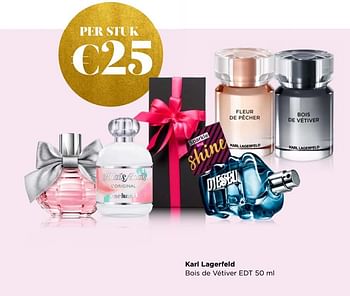 Promoties Karl lagerfeld bois de vétiver edt - Karl Lagerfeld - Geldig van 01/12/2019 tot 31/12/2019 bij ICI PARIS XL