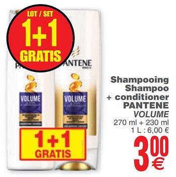 Promoties Shampooing shampoo + conditioner pantene - Pantene - Geldig van 10/12/2019 tot 16/12/2019 bij Cora