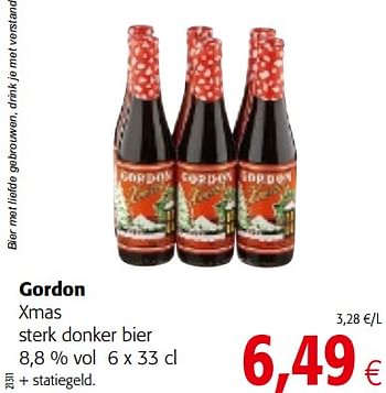 Promoties Gordon xmas sterk donker bier - Gordon - Geldig van 04/12/2019 tot 17/12/2019 bij Colruyt