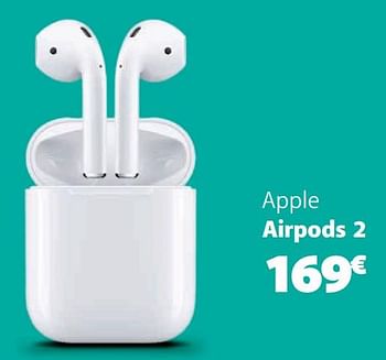 Promotions Apple airpods 2 - Apple - Valide de 05/12/2019 à 06/01/2020 chez Base